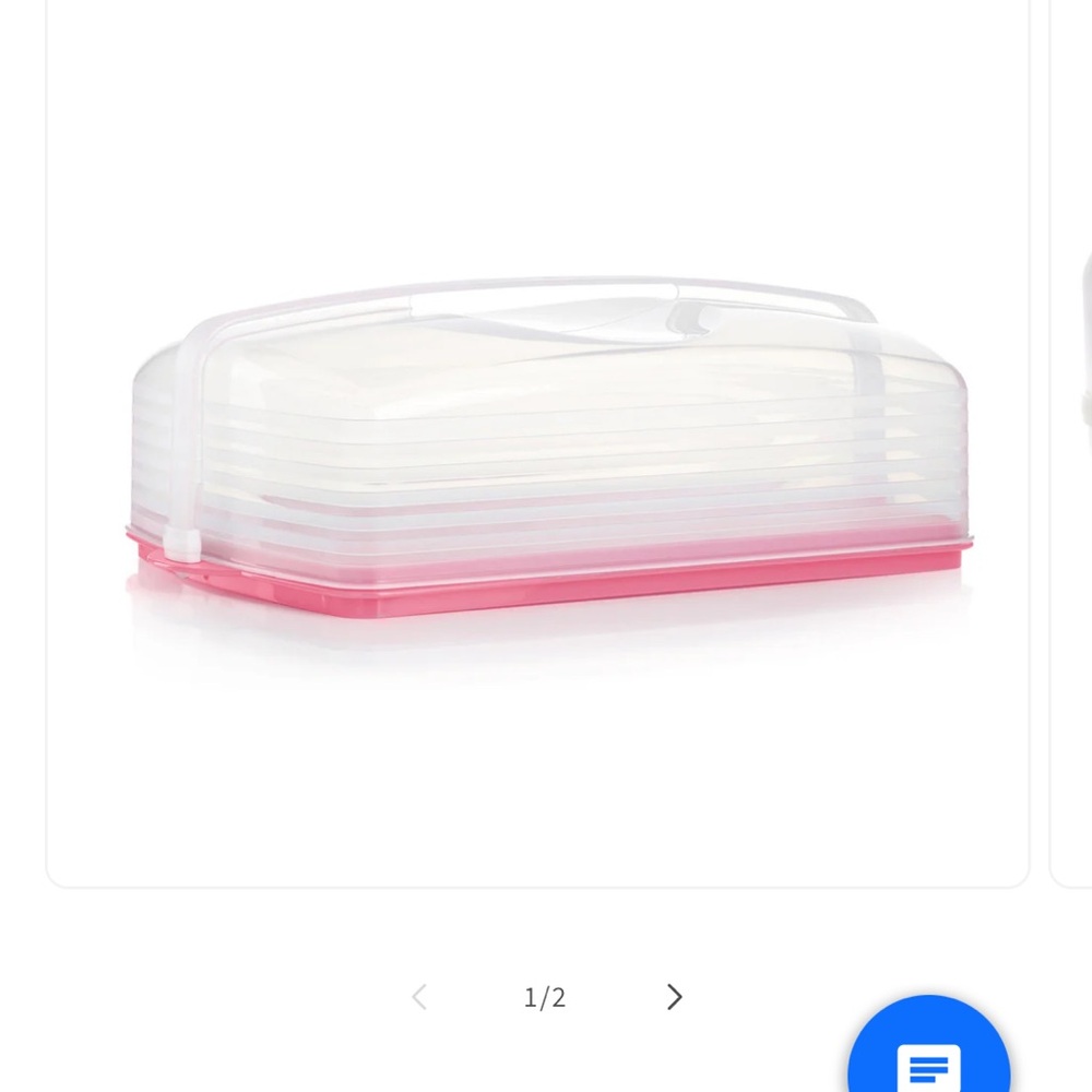 Tupperware cake taker/rectangular
